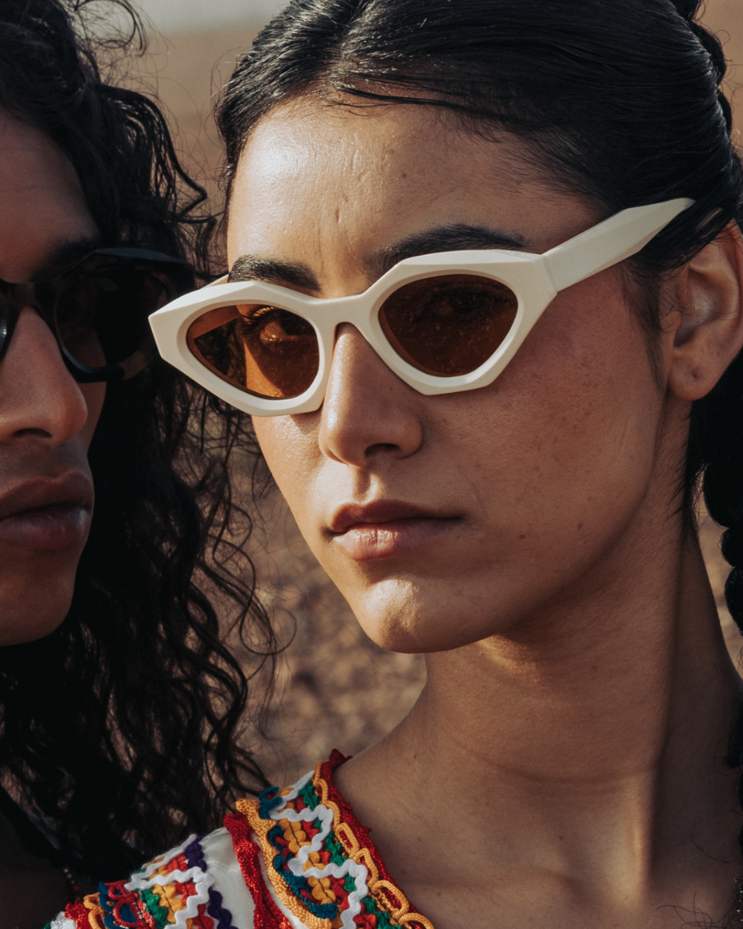 Lunettes de soleil blanche 