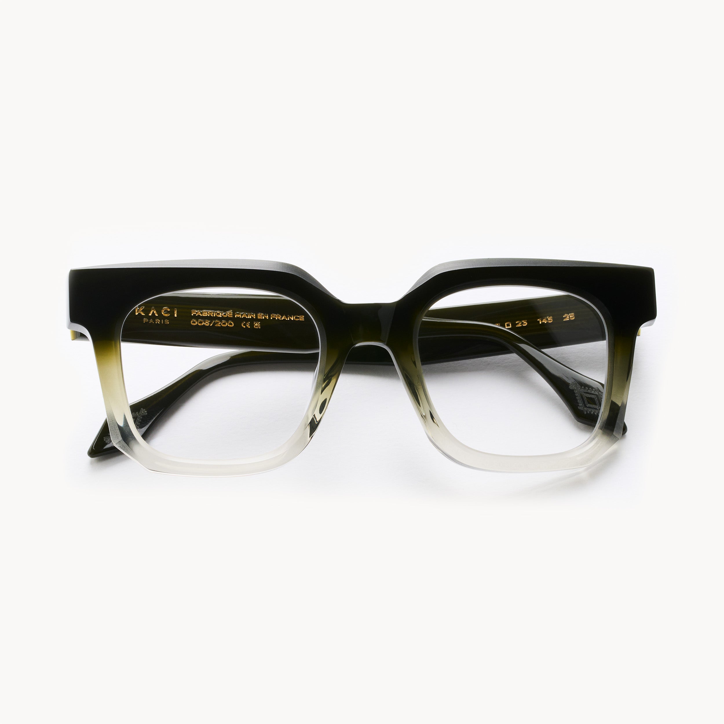 lunettes de vue optique face dégradé vert
